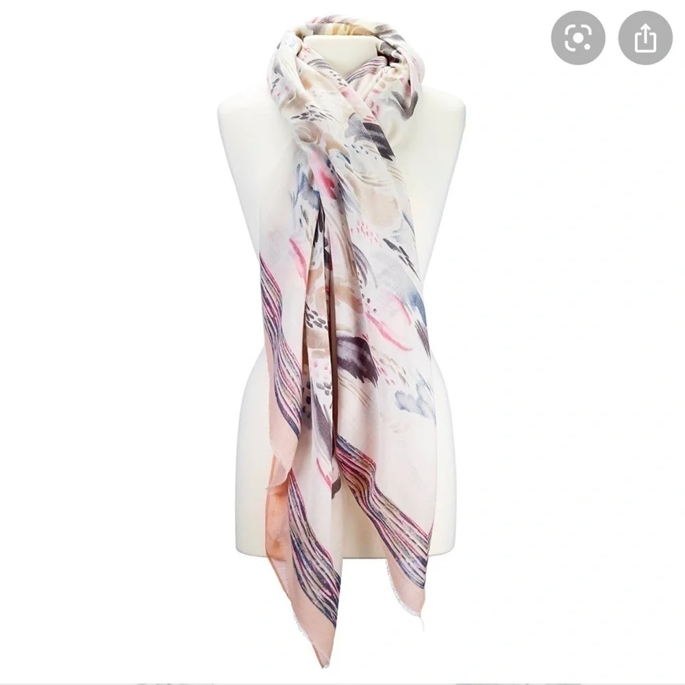 NWT Proper Topper Watercolor Scarf
